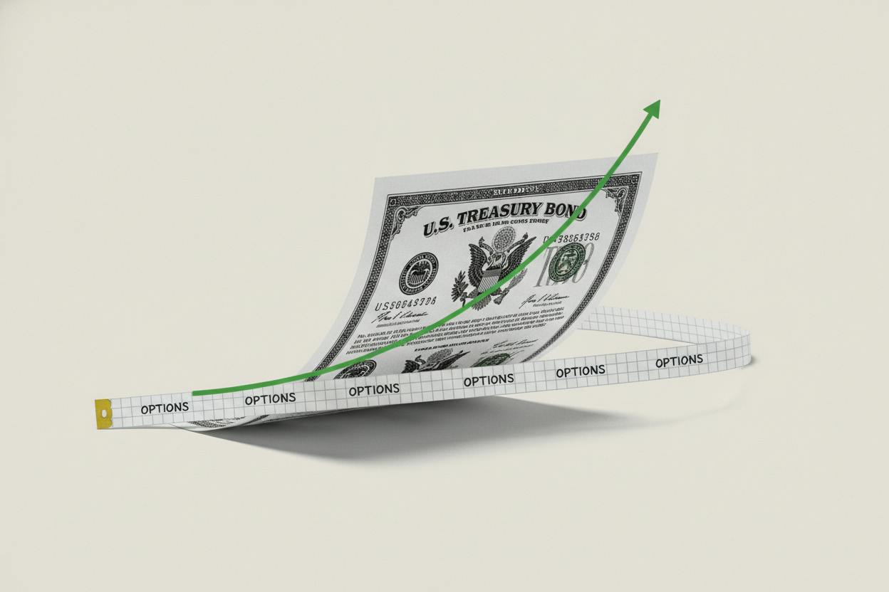 10-Year Treasury Yield Hits 5% Again, But Options Signal Calmer Ride
