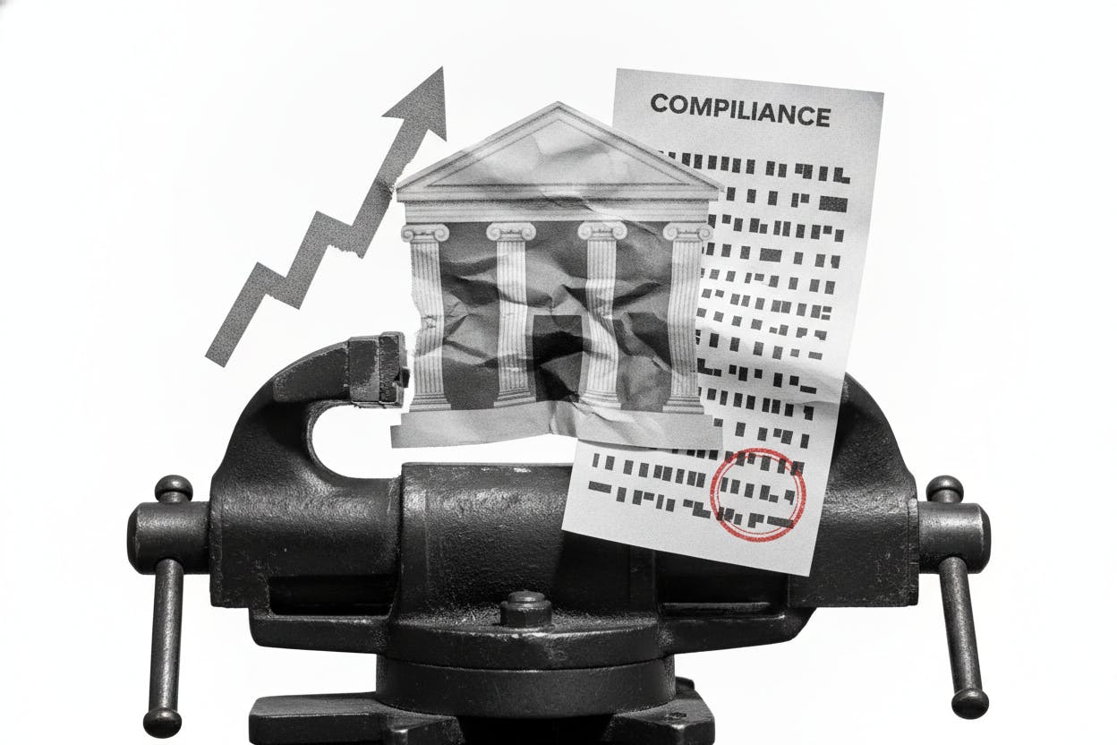 Bank stocks slip as Treasury yields climb and compliance probes resurface