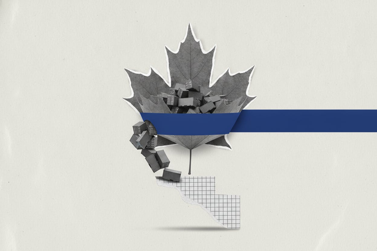 Canada's trade surplus narrows to C$769M as exports slip in July