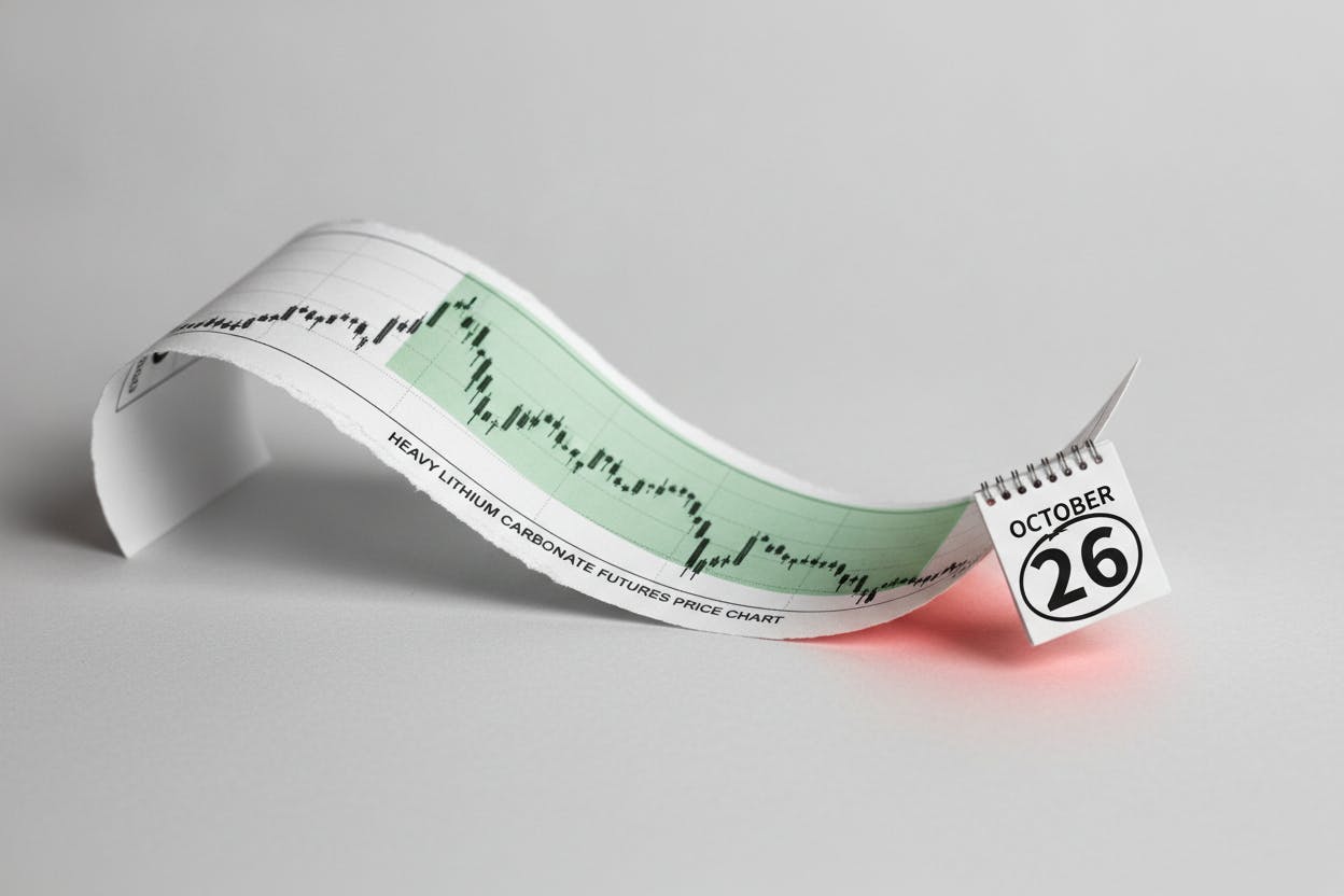 China Lithium Futures Plunge to 5-Month Low on 2027 Oversupply Fears
