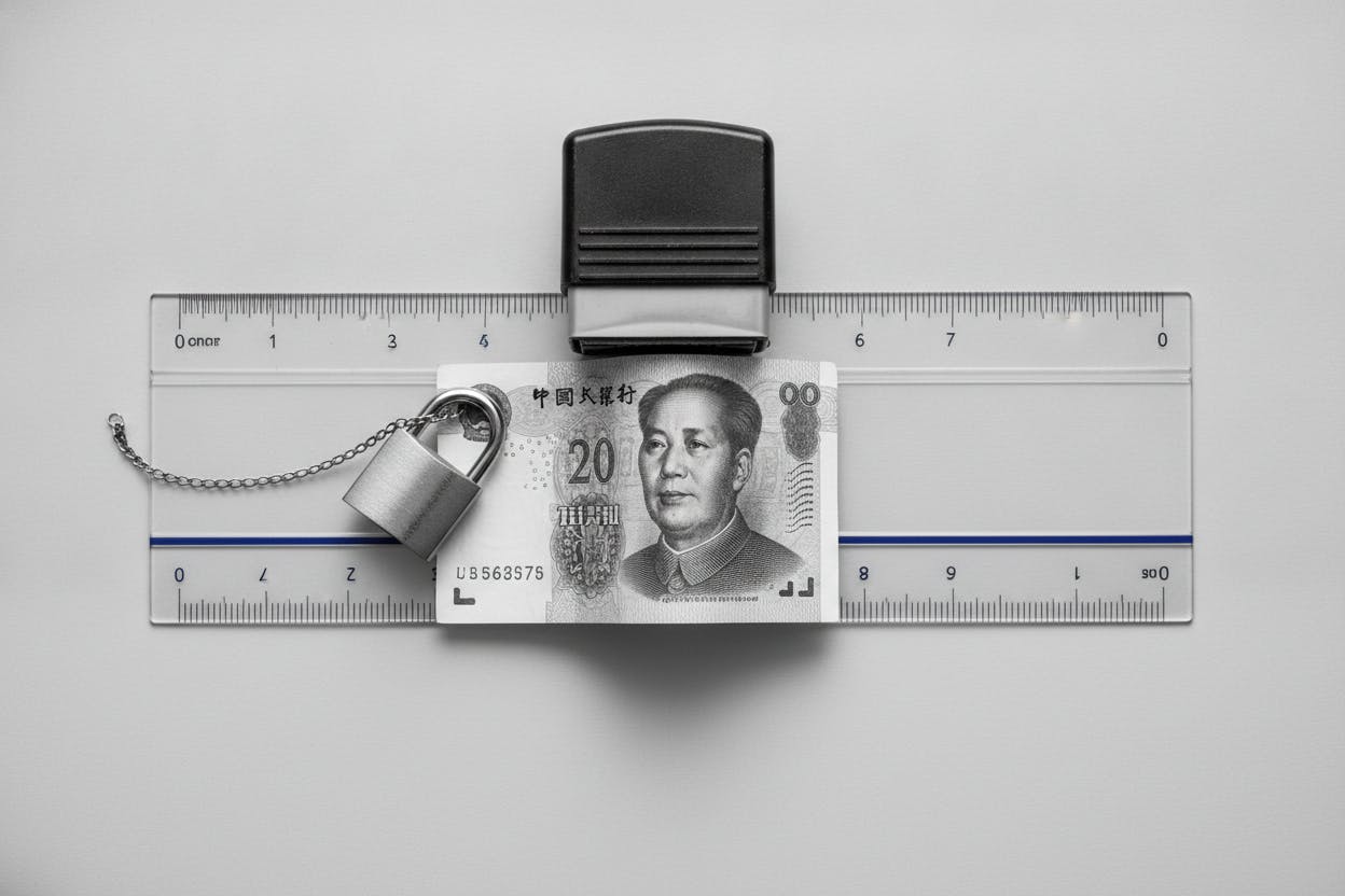 China's Yuan Slips to One-Week Low as PBOC Signals Tougher Stance on Currency Defense
