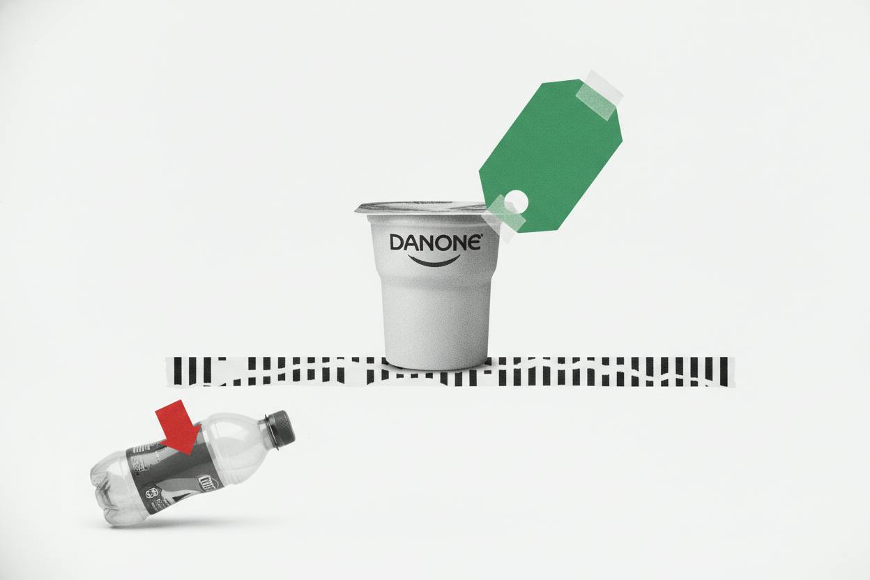 Danone's price hikes drive 4% sales growth, but volumes stay weak