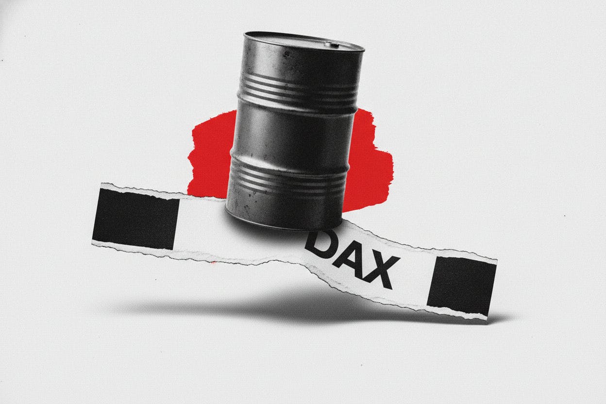 DAX slips as oil stays firm and deal talk lifts RWE, Deutsche Telekom