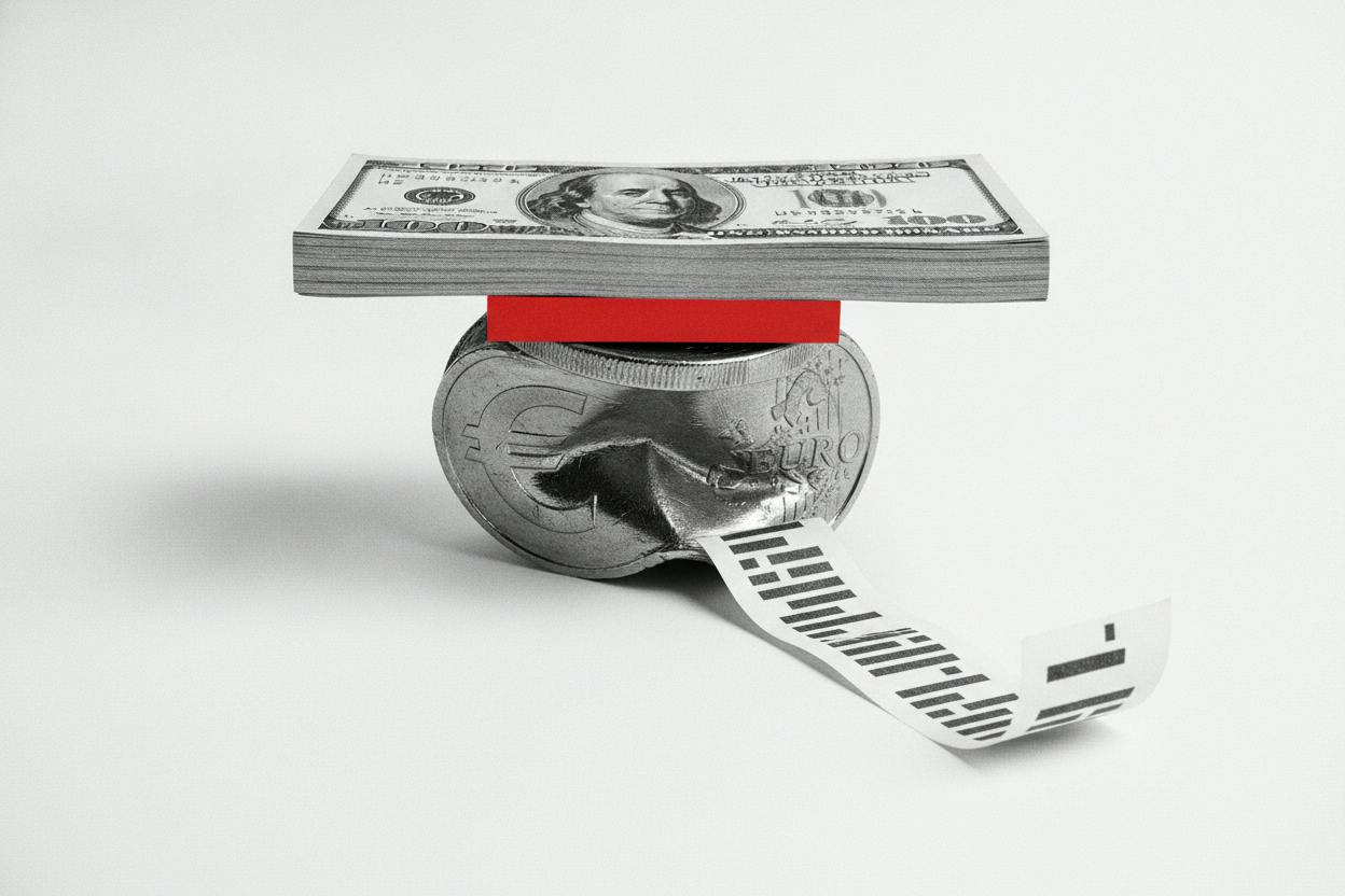 Dollar climbs as euro slides toward May 2025 low