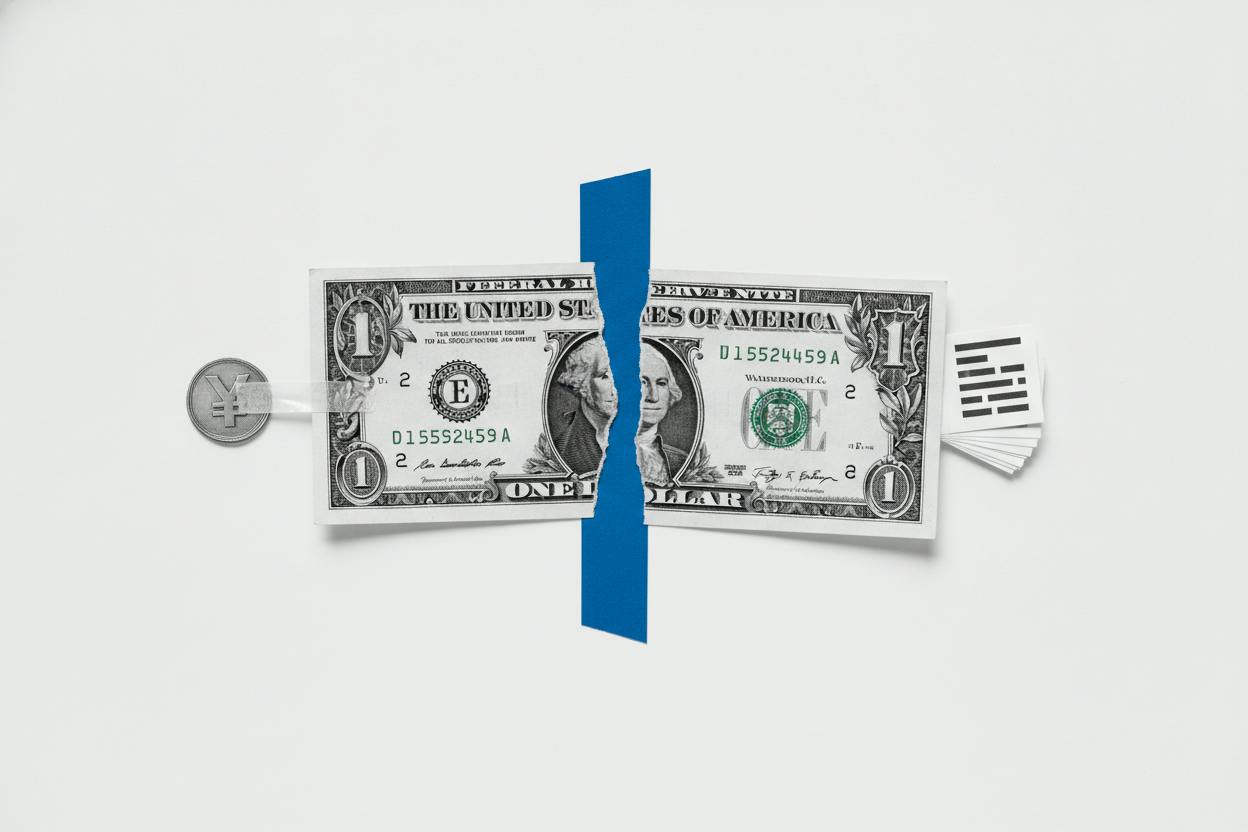 Dollar splits against major currencies ahead of packed US data day