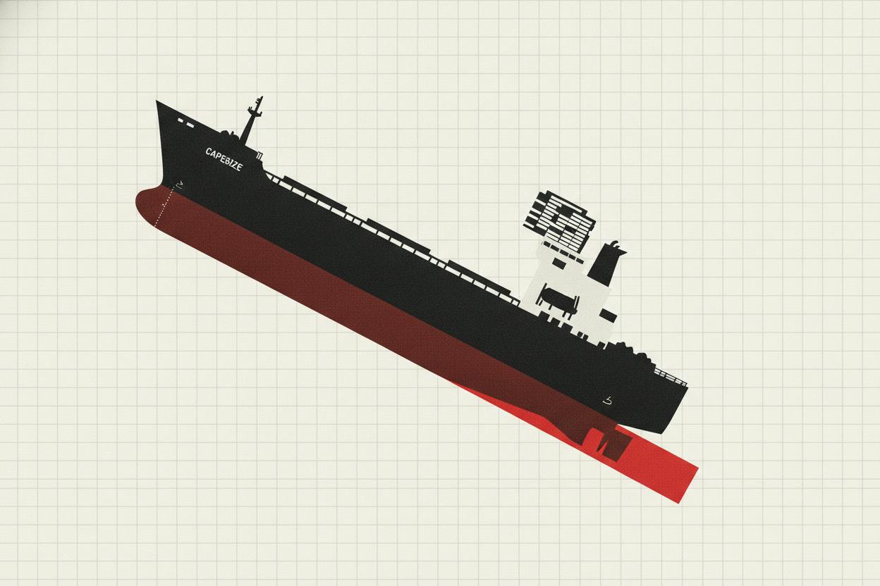 Dry Bulk Shipping Rates Slide as Capesize Losses Pile Up