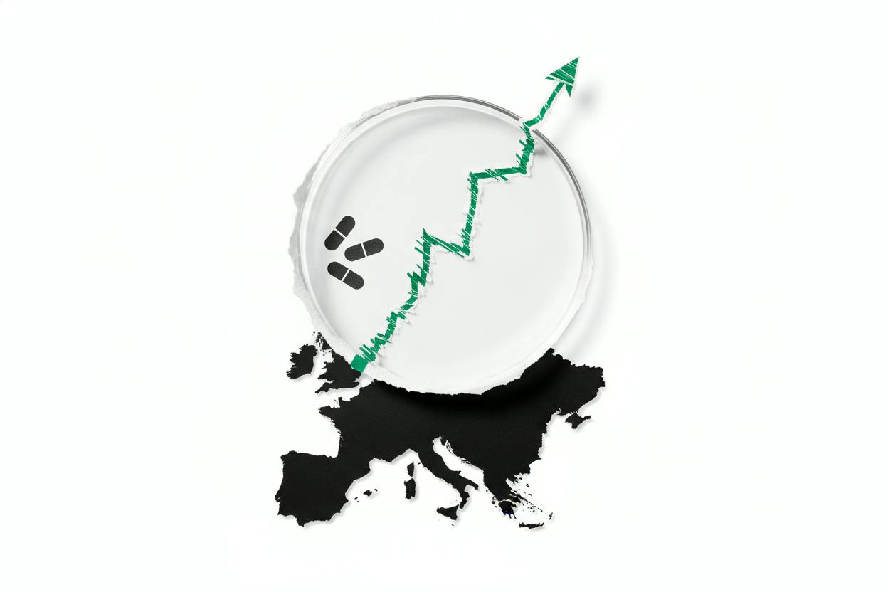 European ADRs climb 1.24% as biotech swings dominate trading