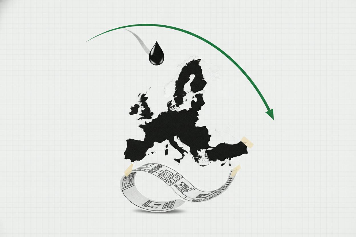 European stocks edge higher as oil slips and bond markets calm