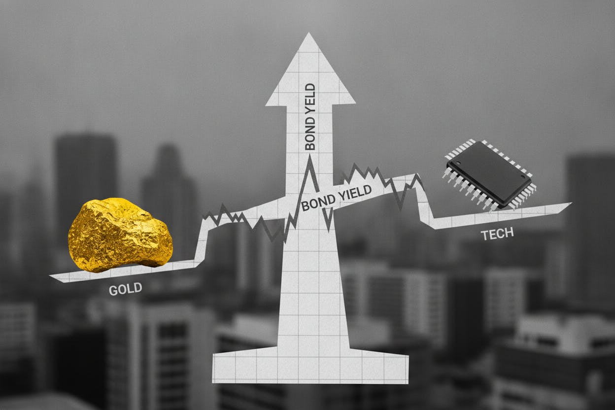 European stocks flat as gold lifts miners, tech slips on yields