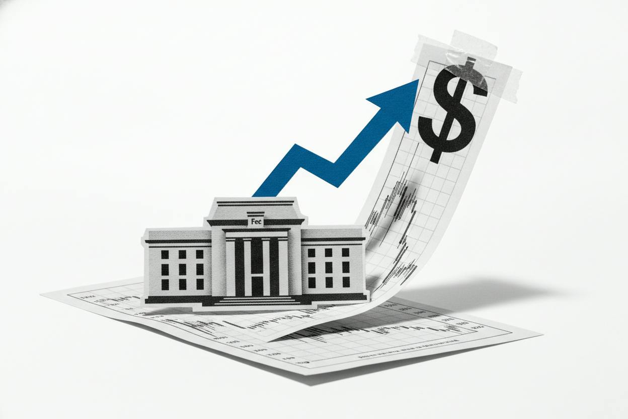 Fed's 25bp hike and hawkish signal push stocks lower, yields up