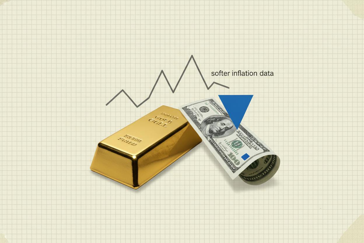 Gold Rises on Cooler Inflation Data, Fed Hike Odds Slip