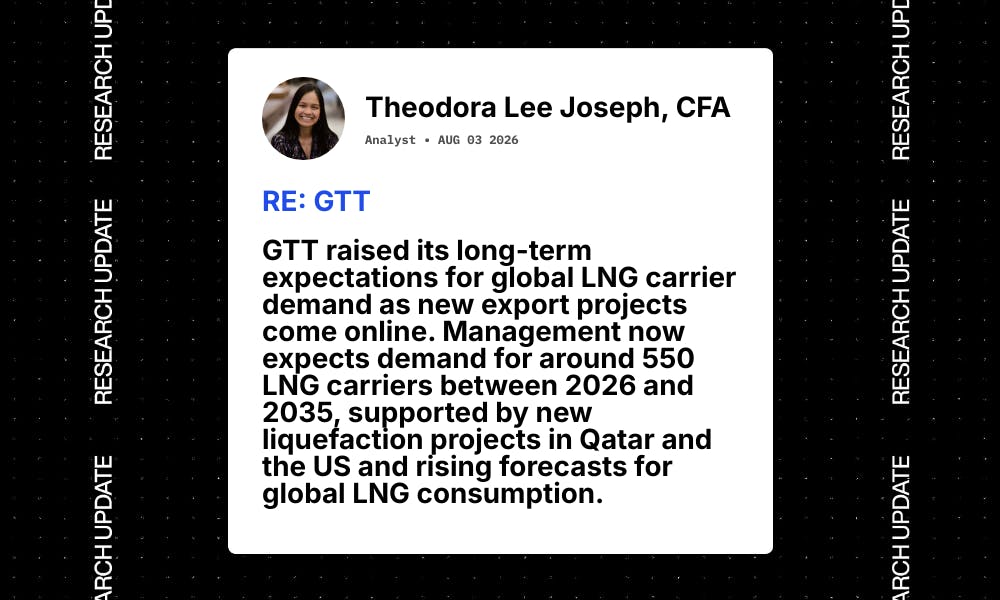 GTT's record order book shows LNG demand is still booming
