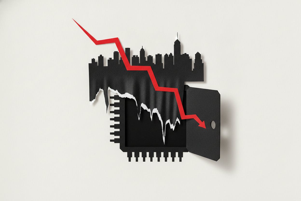 Hong Kong Stocks Slide 1.8% as AI and Chip Sell-Off Accelerates