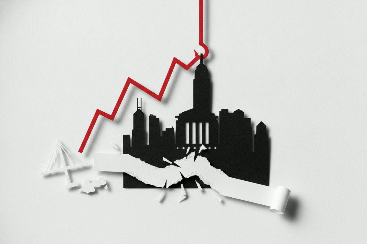 Hong Kong Stocks Slide 2.6% as US Yields Hit Multi-Decade High