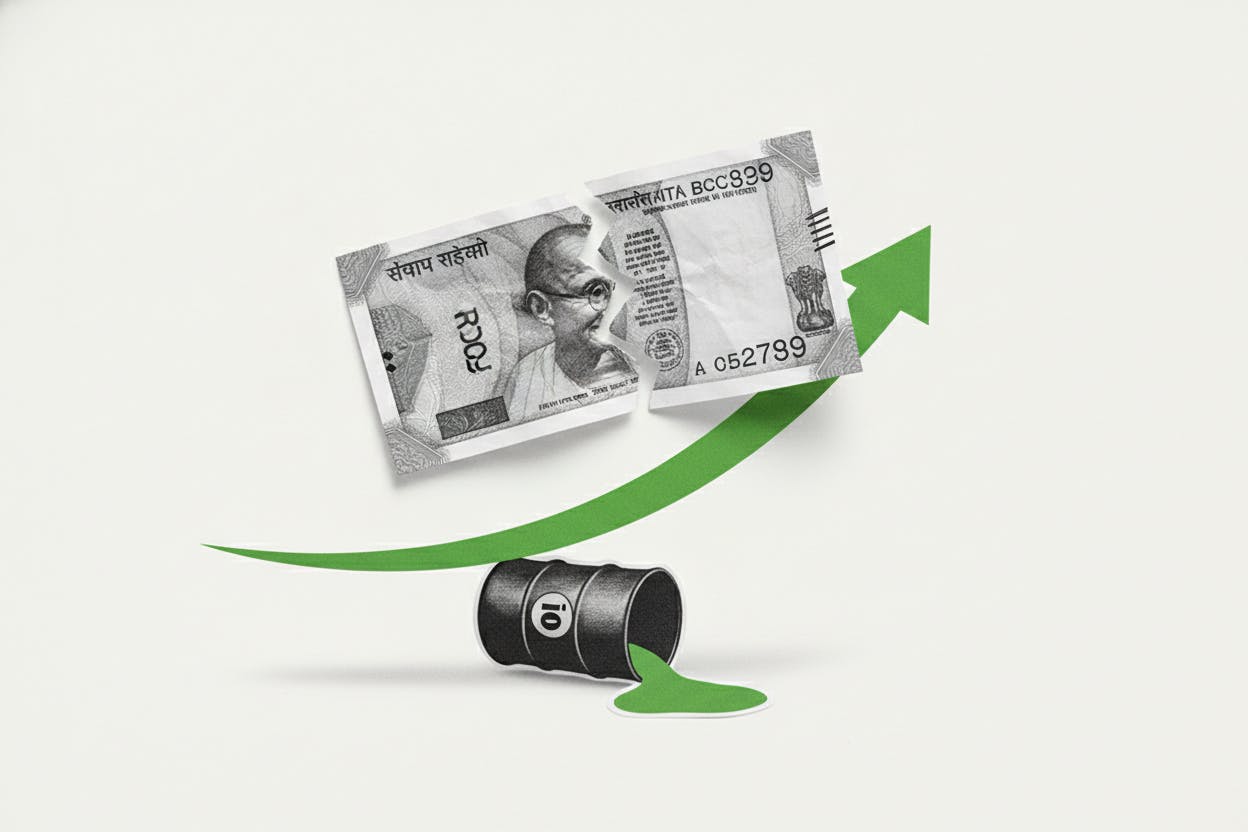 Indian Rupee Gains Briefly as Brent Crude Dips Below $71, But Traders See Downside Risk