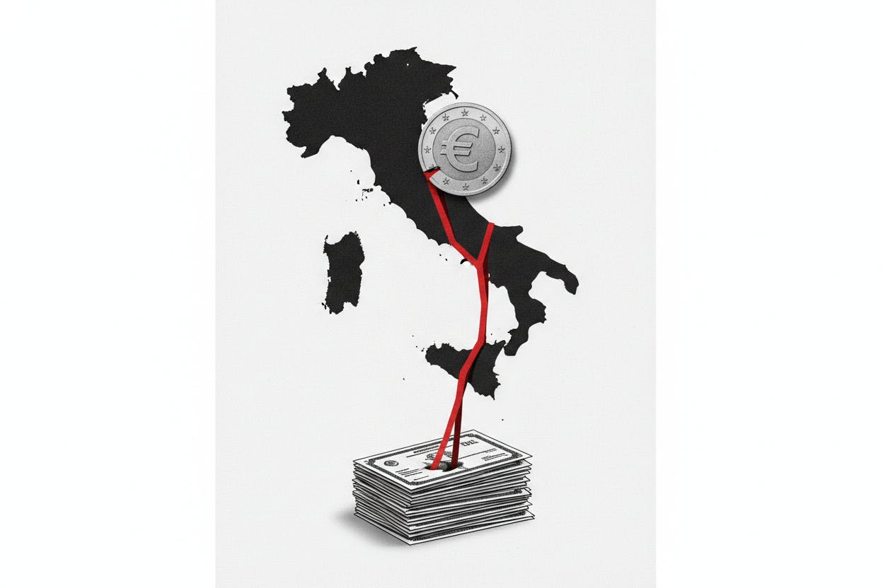 Italy's August Budget Gap Widens Sharply to €12.3 Billion