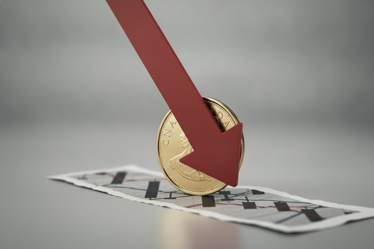 Loonie slips 0.3% as risk-off mood boosts US dollar