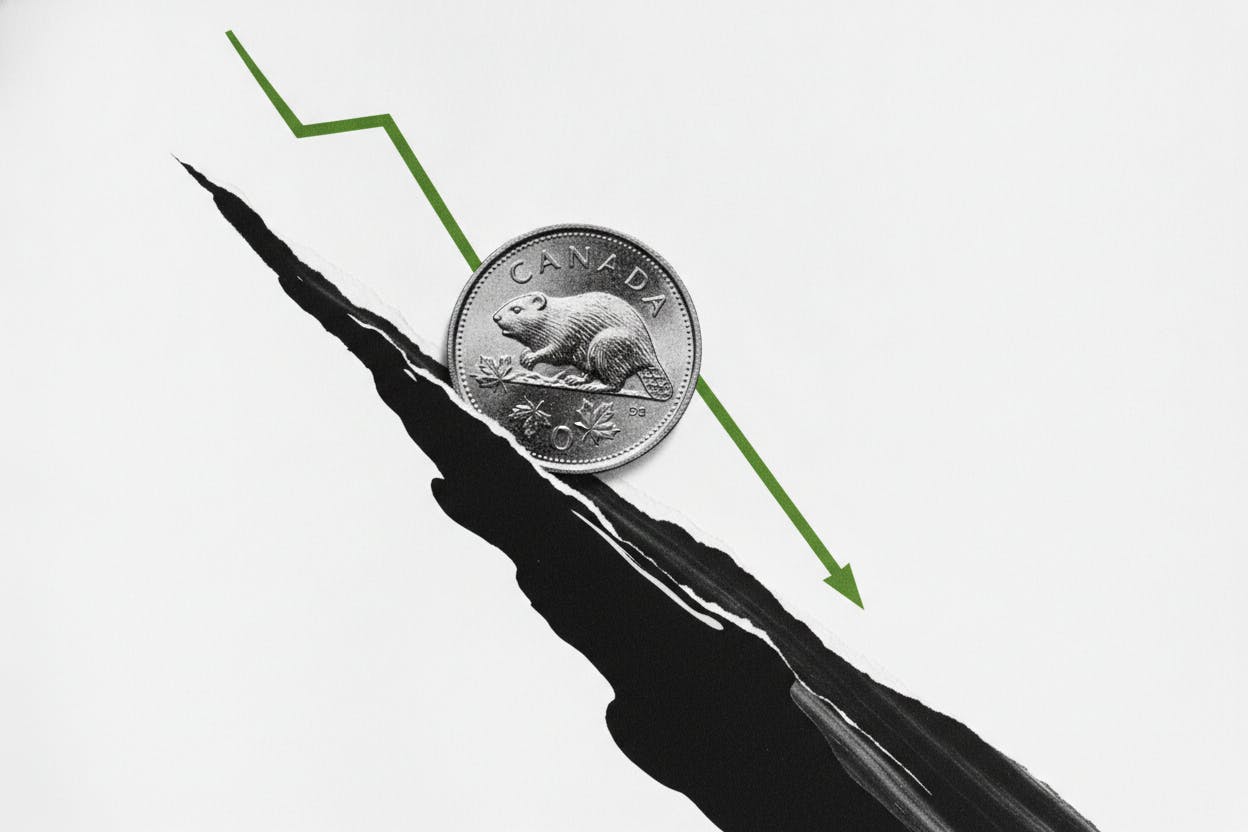 Loonie Slips to Two-Week Low as Oil Plunges 7.2% and Fed Meeting Looms