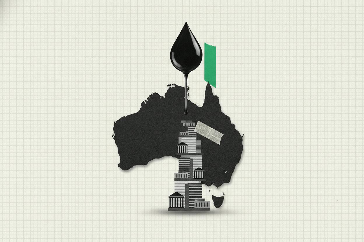 Oil's slide lifts Australian banks and property stocks again