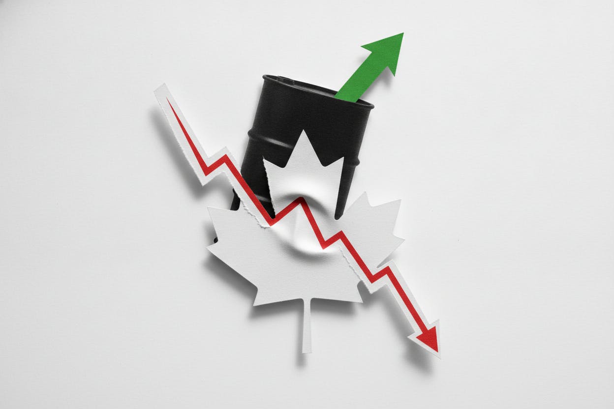 Oil surges past $90 on Iran fears, but TSX slides 1.2%