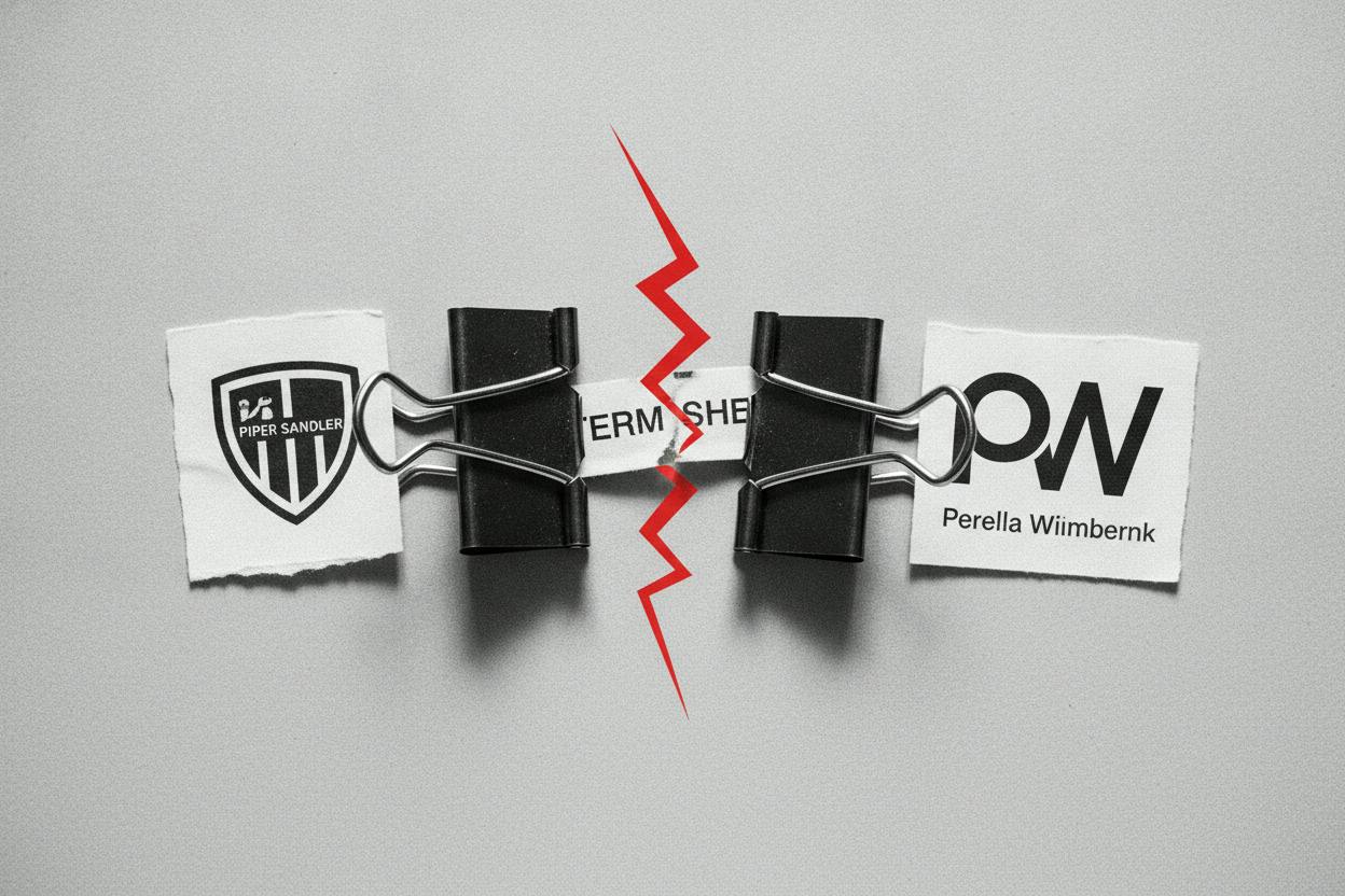 Piper Sandler and Perella Weinberg abandon all-stock merger talks