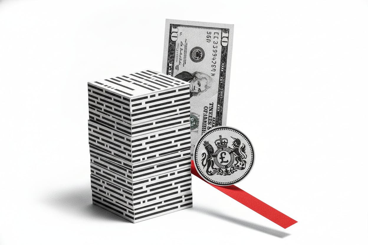 Pound Dips to $1.3338 as Dollar Rebounds and UK Politics Weigh on Sentiment