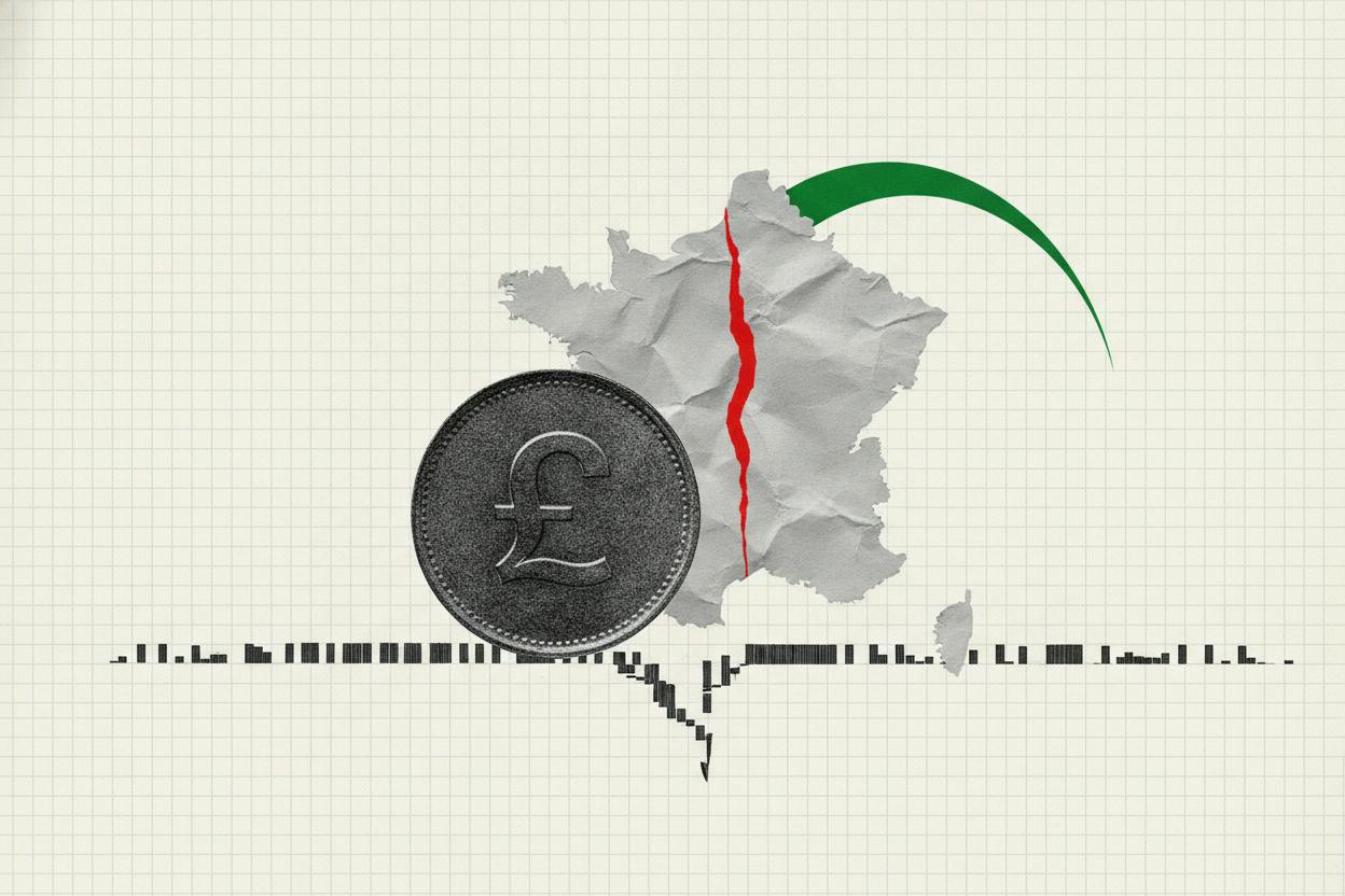 Pound hits 17-month high versus euro as French unrest and gas prices bite
