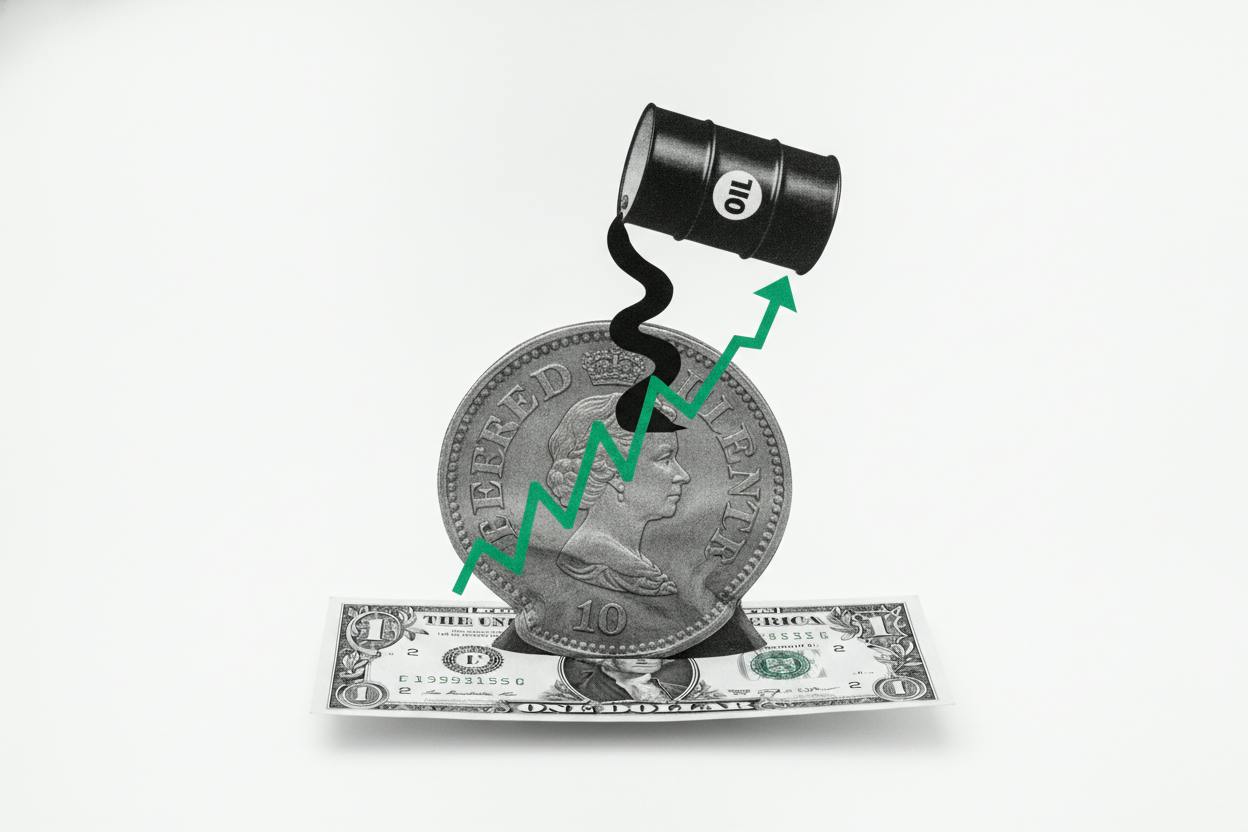 Pound slips to $1.3474 as oil jumps to $108 and dollar firms before Fed decision