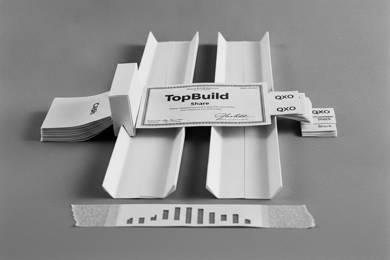 QXO and TopBuild Near Deal Close: Cash-Stock Mix Set at $249.71 Plus 10.211 Shares
