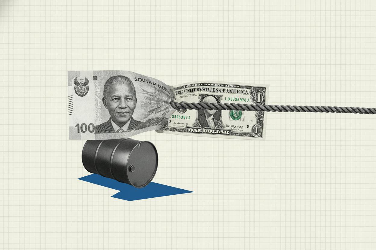 Rand slips as stronger dollar and pricier oil squeeze South African assets