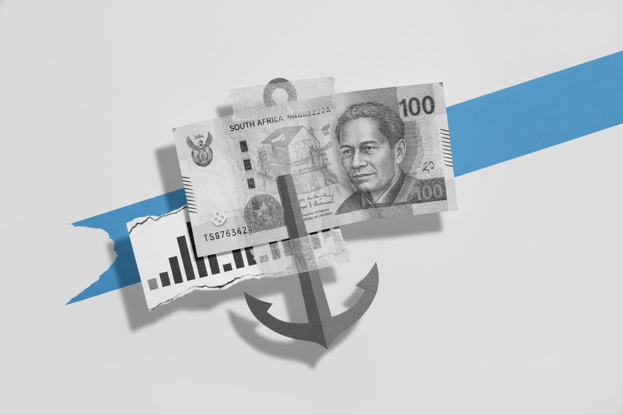 Rand slips despite bigger trade surplus as global risk weighs
