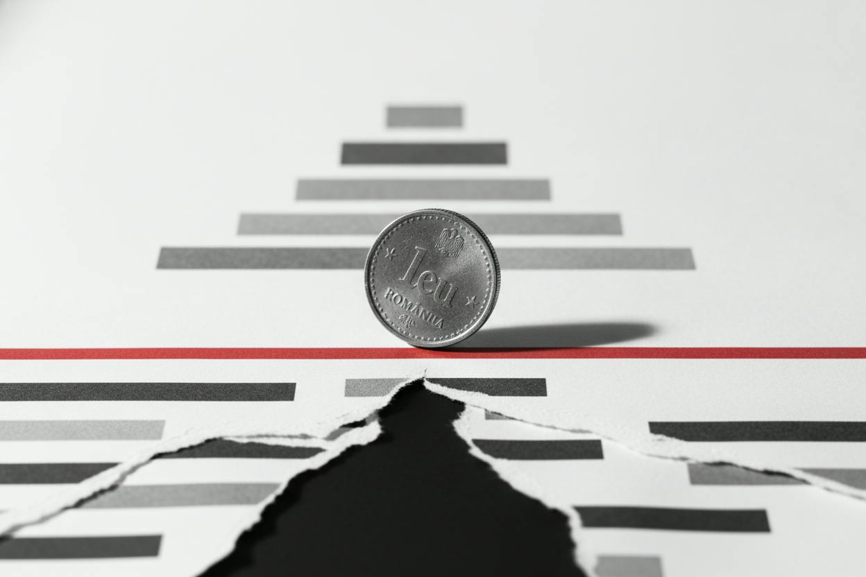 Romania's leu steadies after record low as rating review looms