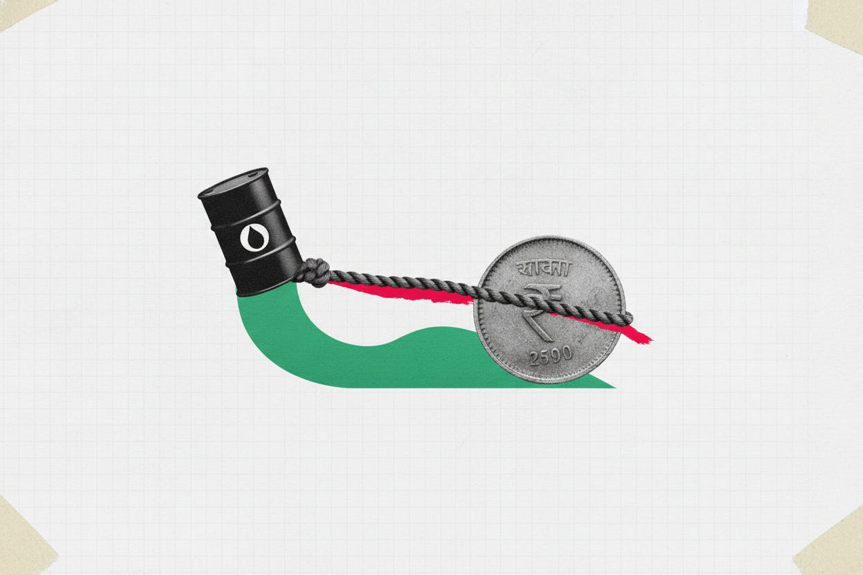 Rupee Hits One-Month Low as Oil Surge and Fed Rate Worries Converge
