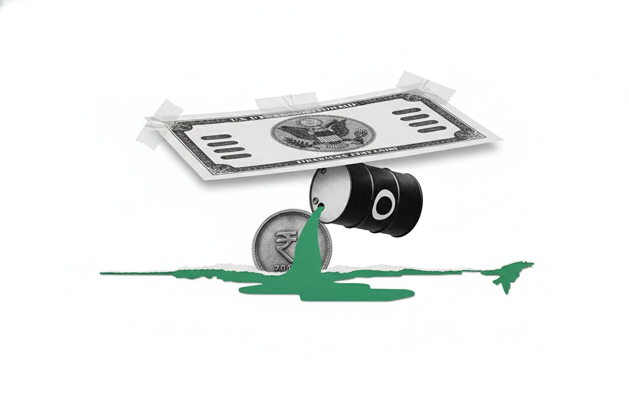 Rupee Set to Slip as Oil Above $76 and US Yields at 4.565% Pressure India's Currency