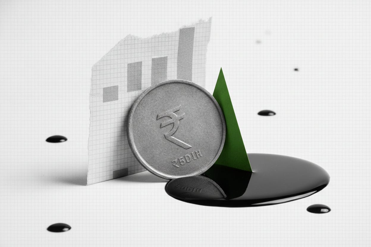 Rupee Slips to One-Month Low as Oil Surge and RBI Intervention Clash