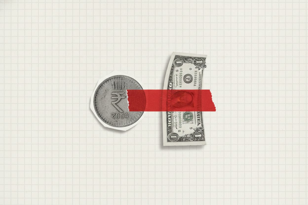 Rupee Steadies Near 95.50 as RBI Sells Dollars, Dollar Slips