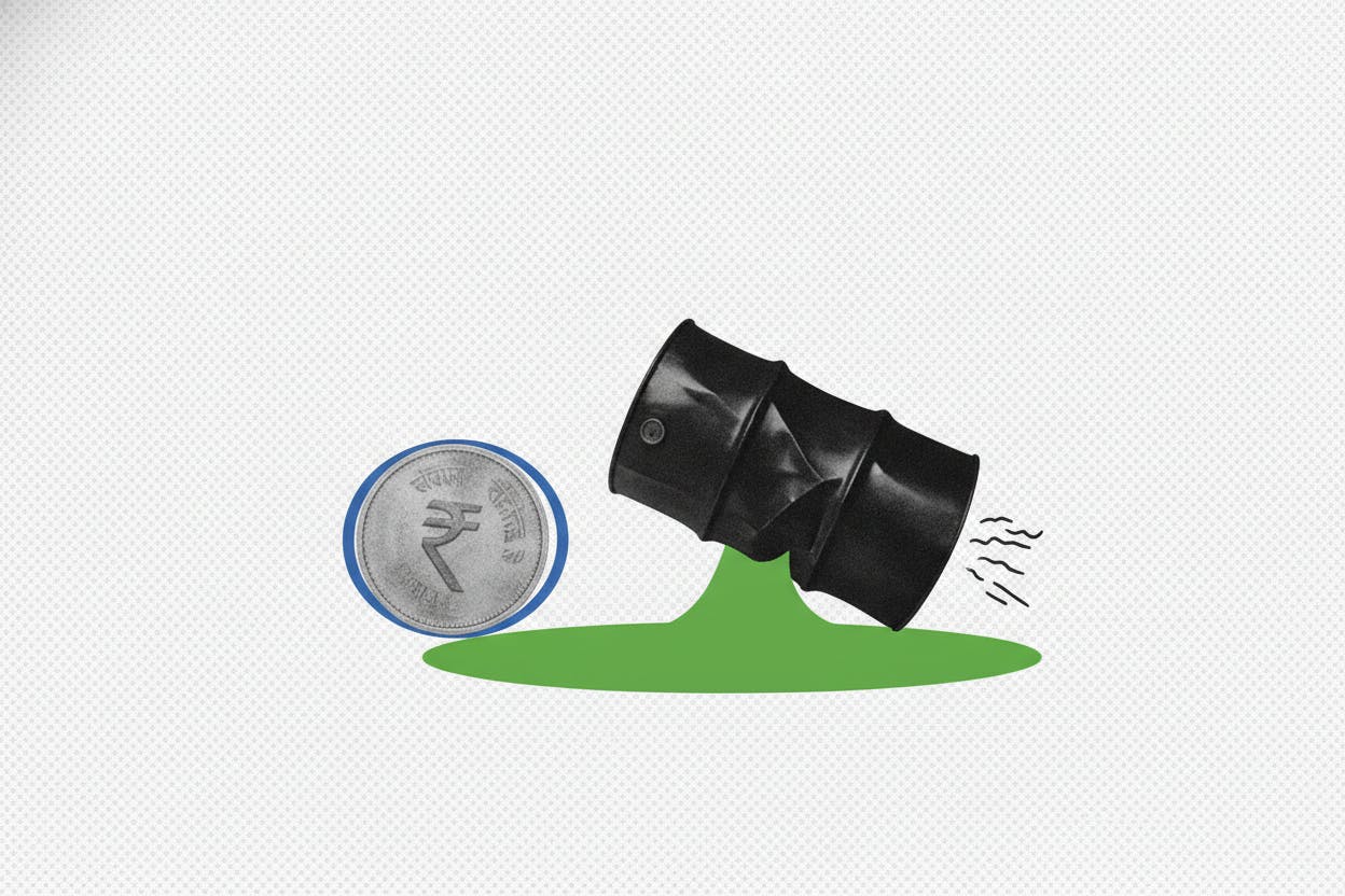 Rupee steadies near 95 per dollar as oil prices cool