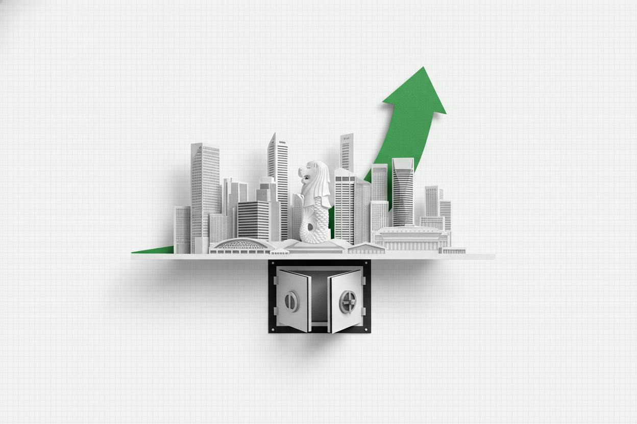 Singapore shares edge higher as exports surge 68.4% in September