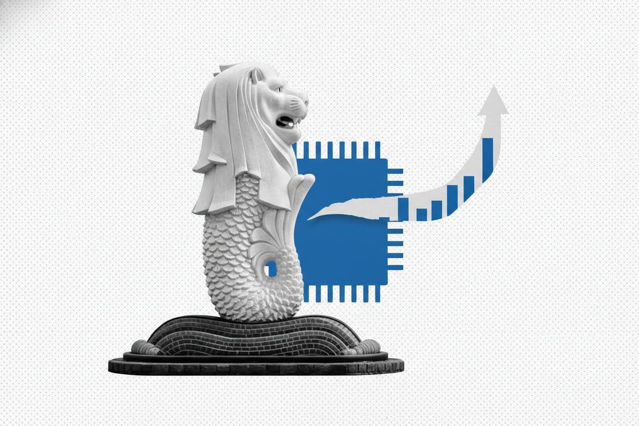 Singapore Stocks Rise 1.2% as Chip Sentiment Lifts Straits Times Index to 5,595