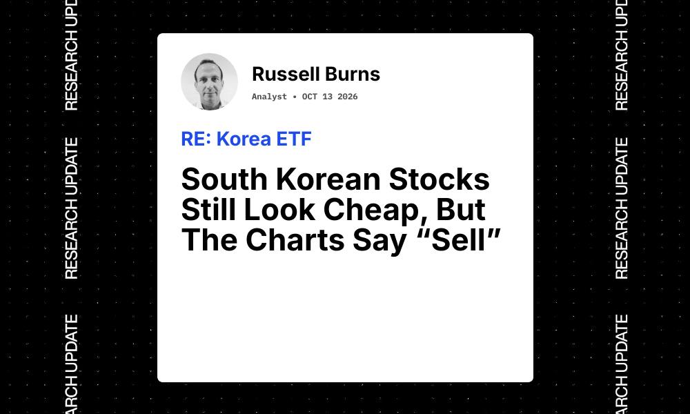 South Korean Stocks Look Cheap, but Technical Charts Signal a Sell