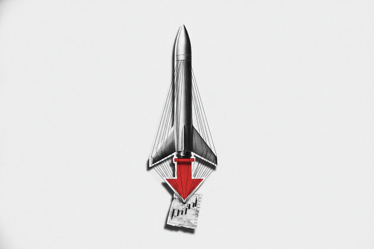 SpaceX Short Interest Jumps to 13% as Stock Slides 30% From Peak