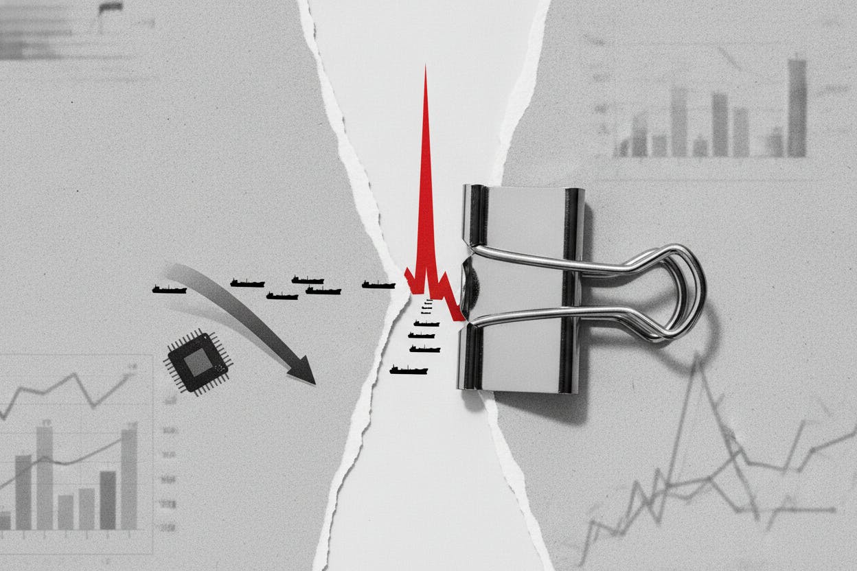 Stocks Diverge as Iran Strait Closure Sends Oil Surging, Tech Slides