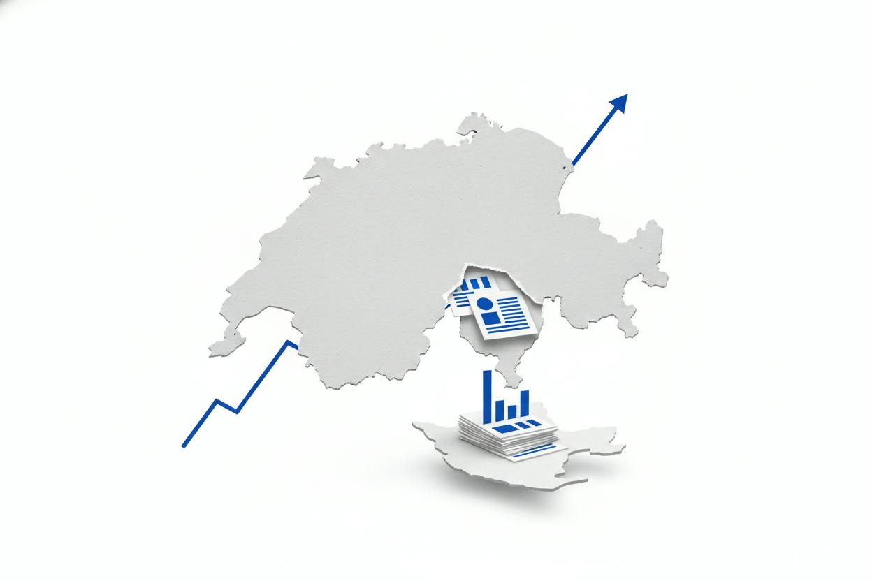 Swiss stocks rise as ABB drops on tax hit, trade surplus widens