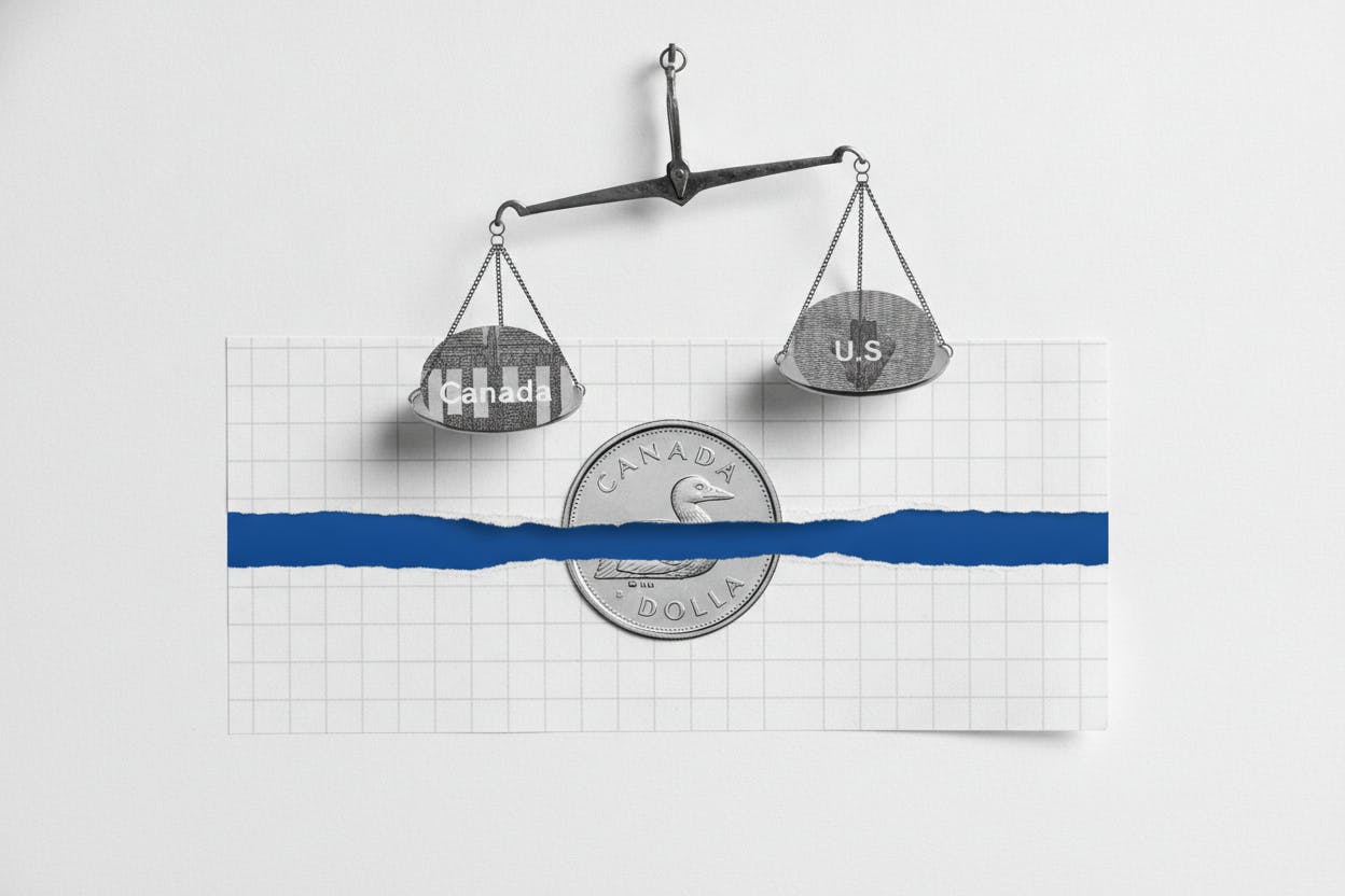 TD Sees Loonie Stuck Near 71-72 Cents Until Fed Rate Cuts Narrow Yield Gap