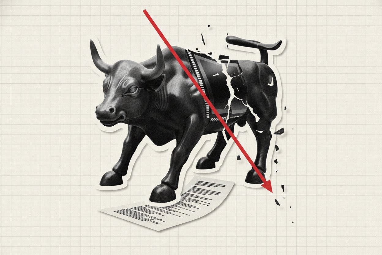 Tech Selloff Revives US Stock Market Bubble Fears as BofA Gauge Hits 0.91