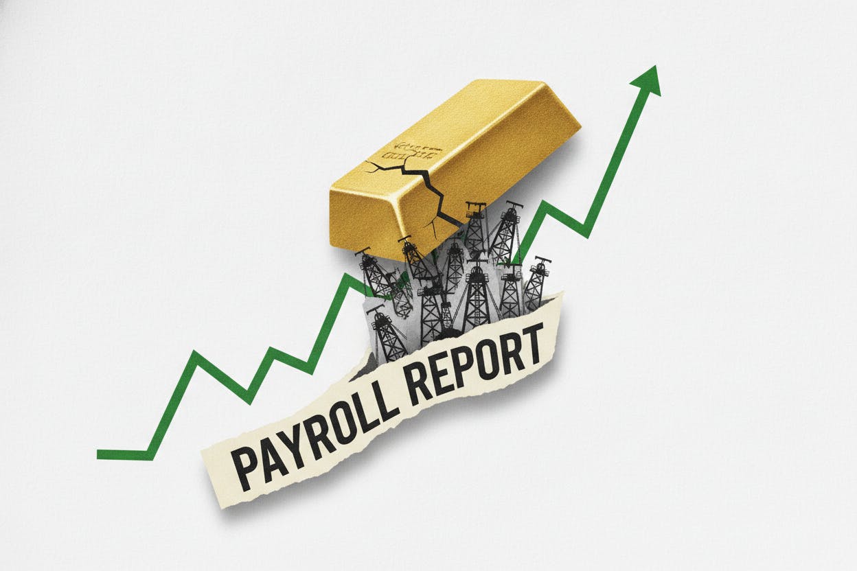 TSX edges up as weak US jobs data lifts gold miners