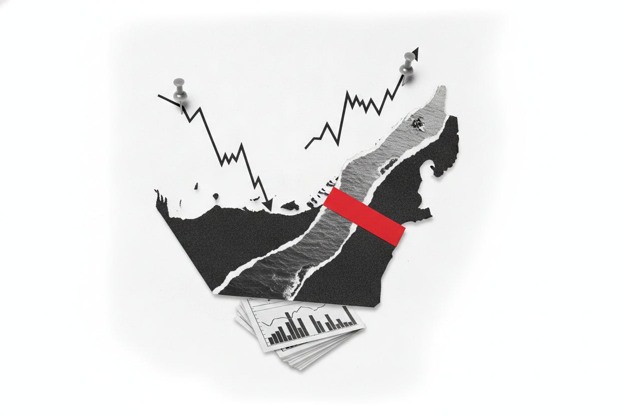 UAE stocks split as earnings meet Hormuz uncertainty