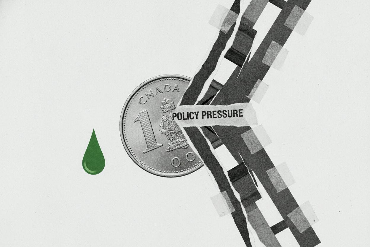 US trade spat pushes Canadian dollar lower despite oil at $100